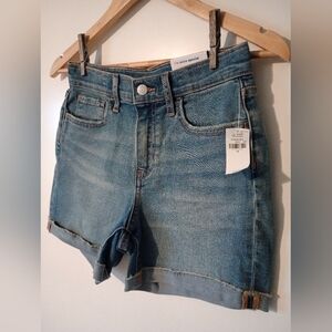 NWT Old Navy Girl's Denim Shorts with Adjustable Waist and High Rise Size 14